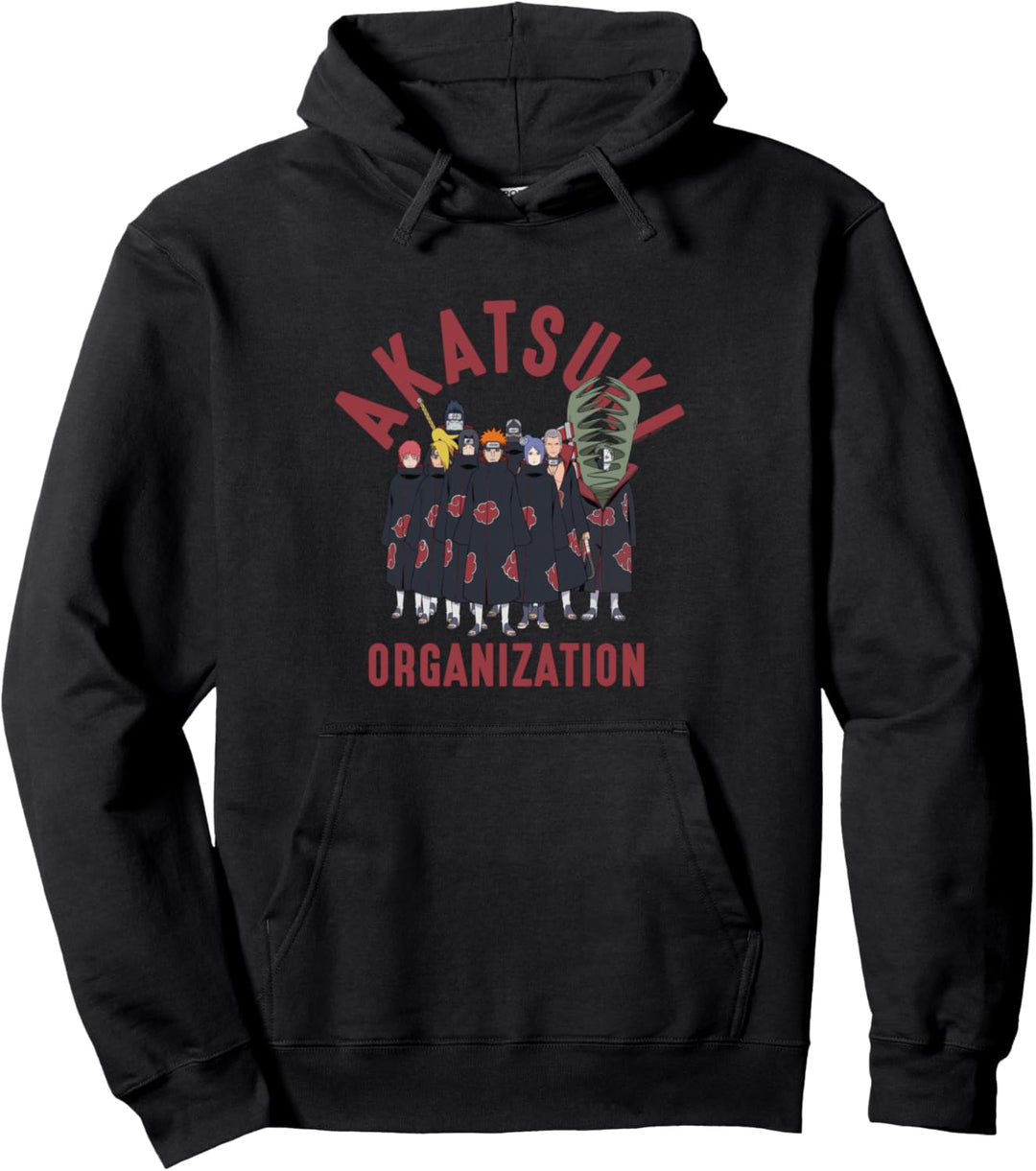 Naruto Shippuden Akatsuki Organisation Pullover Hoodie