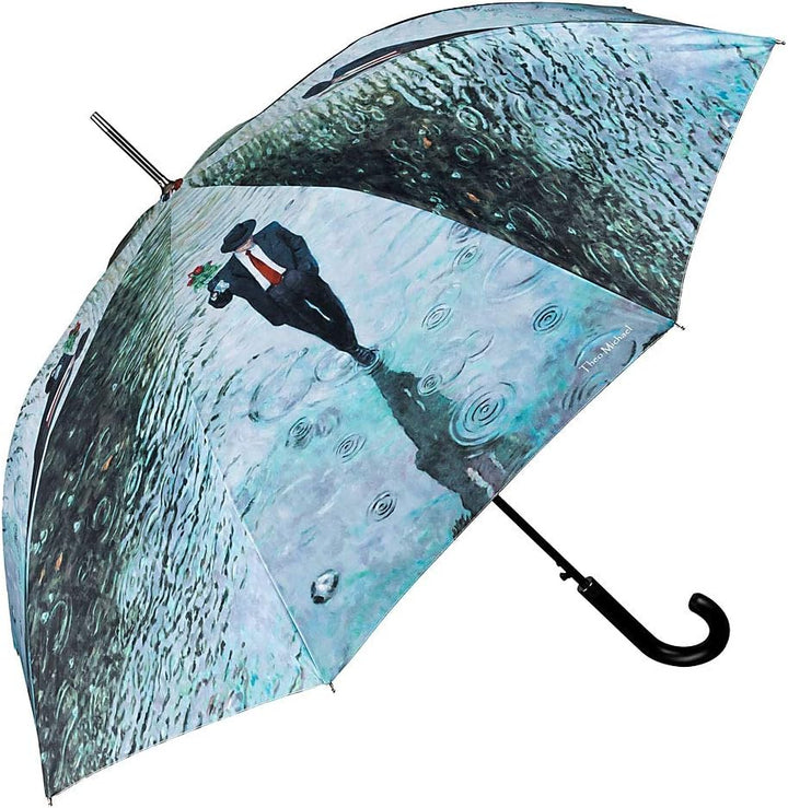 VON LILIENFELD Regenschirm Auf-Automatik Windfest Damen Herren Stabil Kunst Theo Michael: Romance
