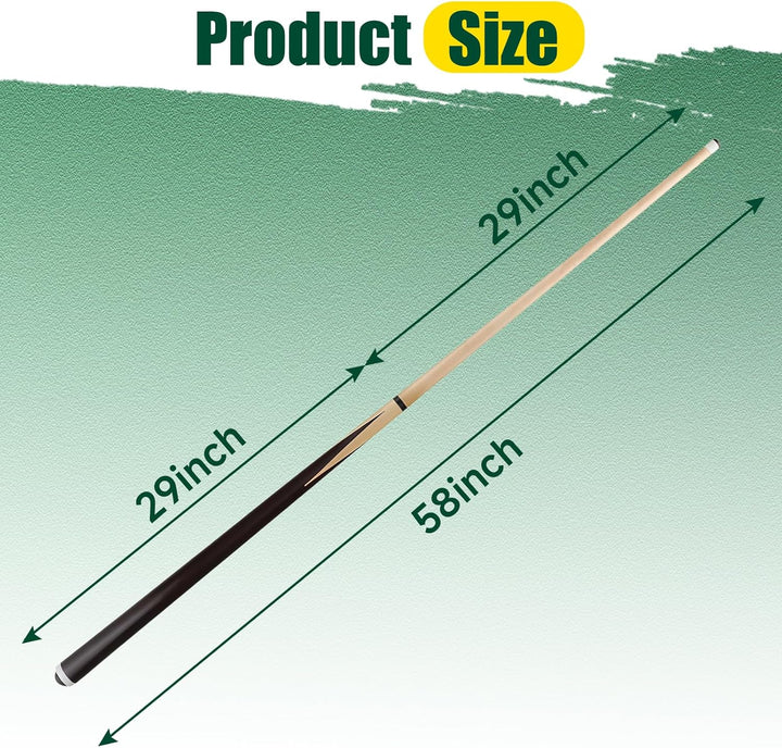 HMQQ Billardqueue-Stick/Billairds Queue-Stick (Pool Stick 58 Zoll 2er Set 4er Set/4er Set/4er Set 20