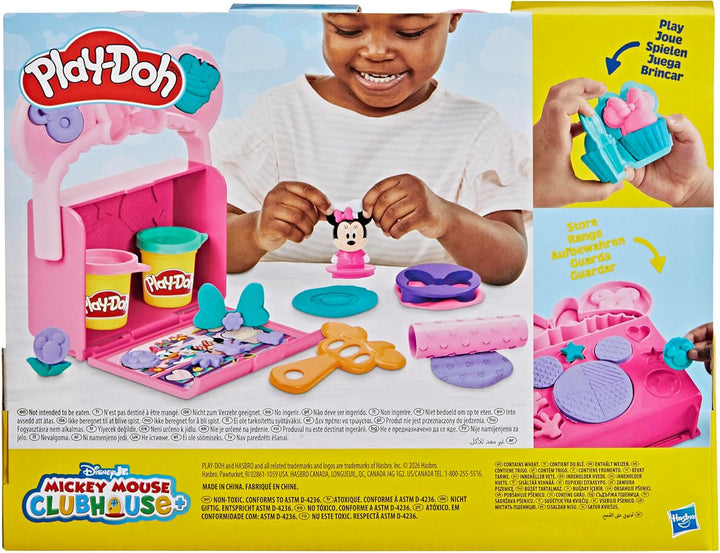 Play-Doh Disney Junior Knet-Konditorei für unterwegs Spielset mit Minnie Maus, Lebensmittel-Vorschul