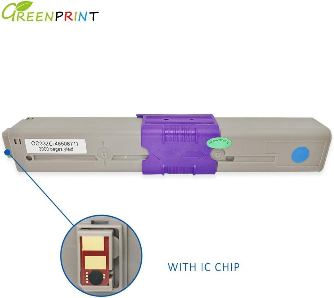GREENPRINT 4 Farben Kompatible Tonerkartuschen C332 MC363 3500 Seiten für Schwarz &amp; 3000 Seiten für