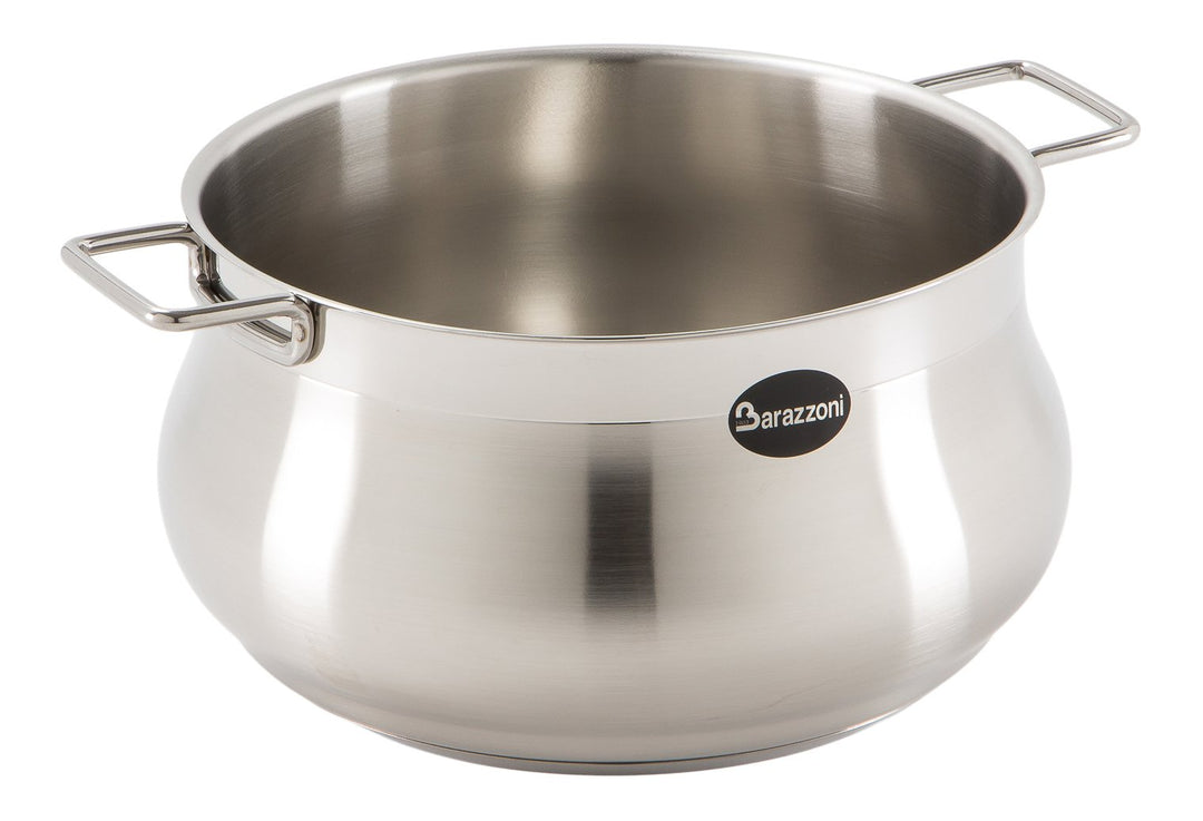 Barazzoni 001002018 Casseruola, Diametro 18 cm, Linea Tummy in Acciaio, 18/10, 18 cm