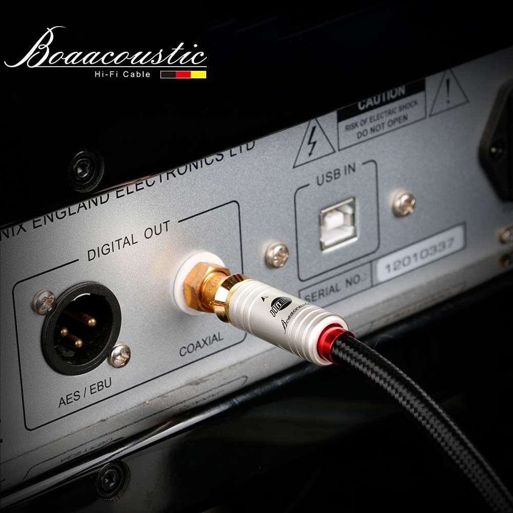 BOAACOUSTIC JIB 4N OFC HiFi Aduio Kabel RCA zu RCA Cinch zu Cinch Subwoofer Kabel 5m 5m Blackberry s