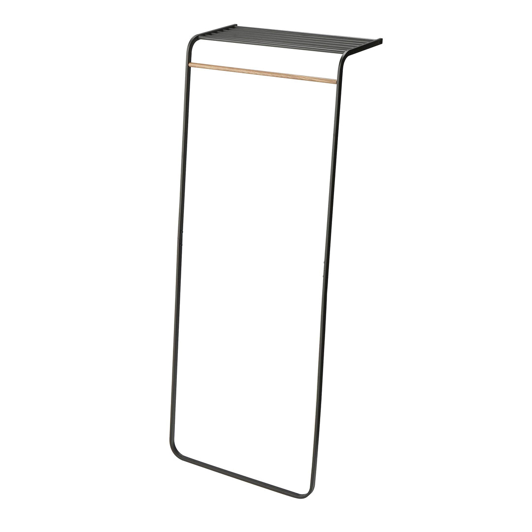 YAMAZAKII Tower Standgarderobe, Stahl, Schwarz, One Size