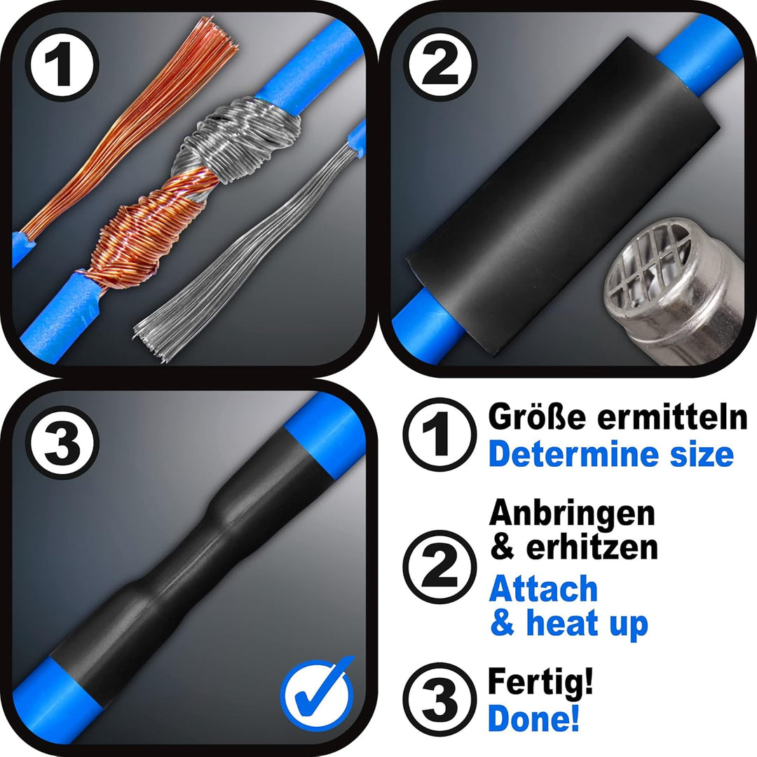 ISOLATECH Schrumpfschlauch Meterware transparent ohne Kleber Ø 39mm 10 Meter Schrumpfverhältnis 3:1