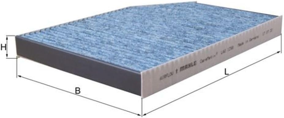 MAHLE LAO 1398 Innenraumfilter Allergen-, Bakterien- und Geruchsschutz, Allergen-, Bakterien- und Ge