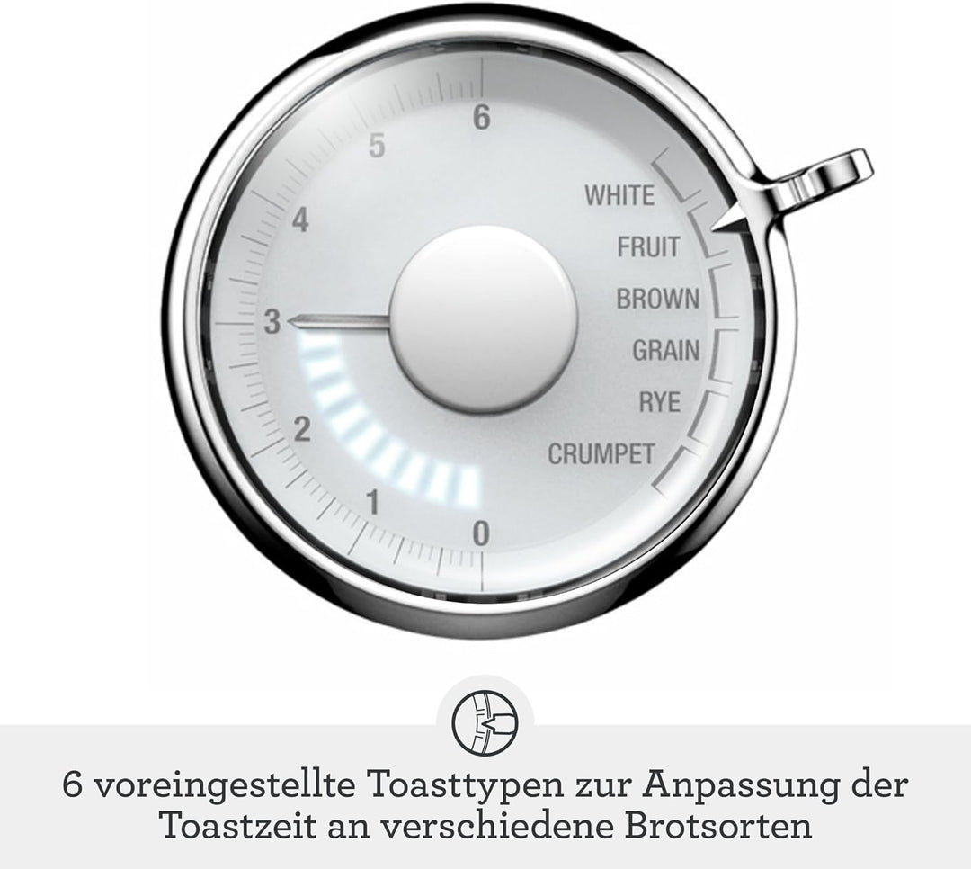 Sage - Toast Select Luxe - 2-Scheiben-Toaster mit LED-Countdown-Anzeige - Mit Liftfunktion, 6 Einste