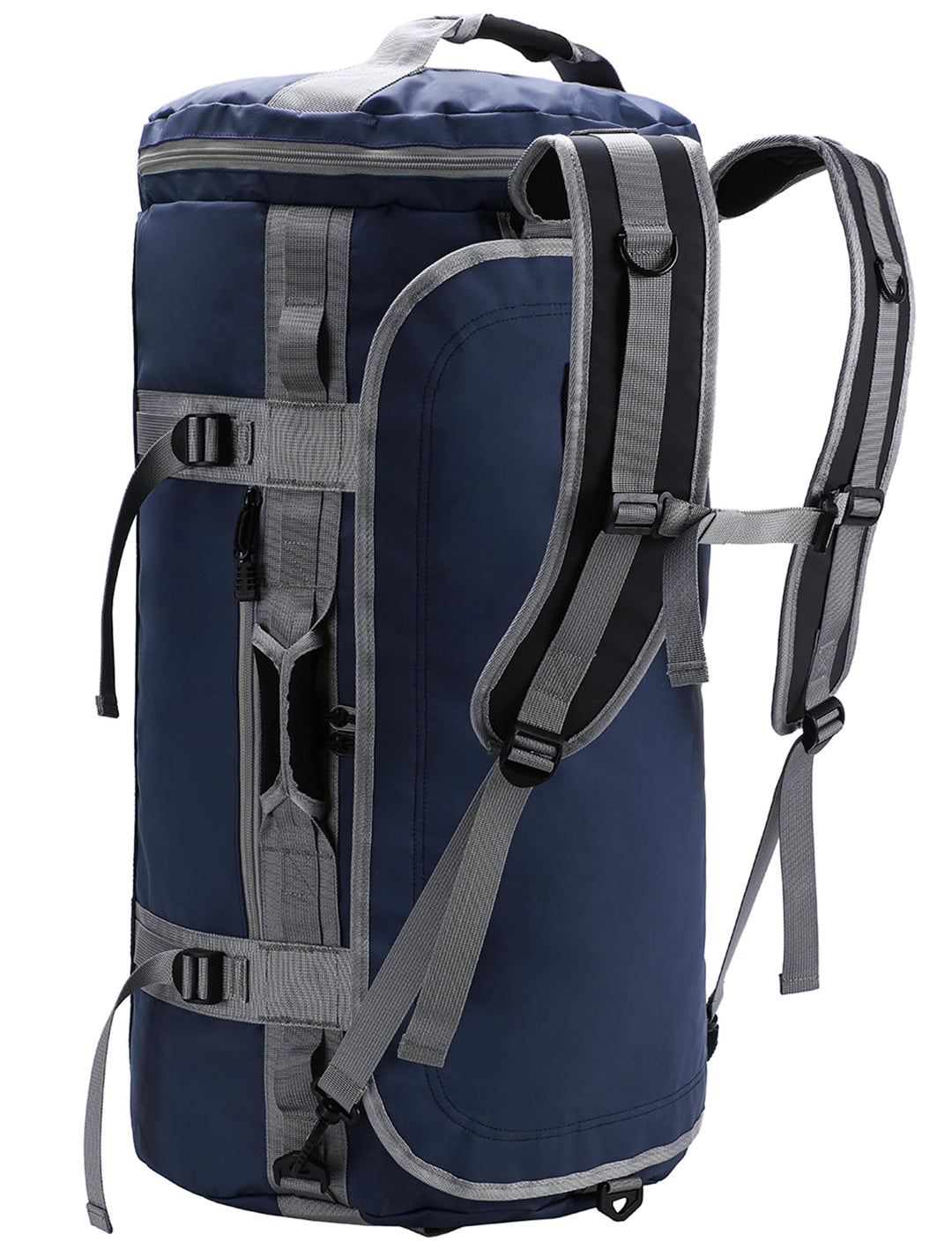 MIER Grosse Sporttasche wasserdicht Sportrucksack mit Schuhfach umwandelbar in Rucksack, 45L/60L/90L
