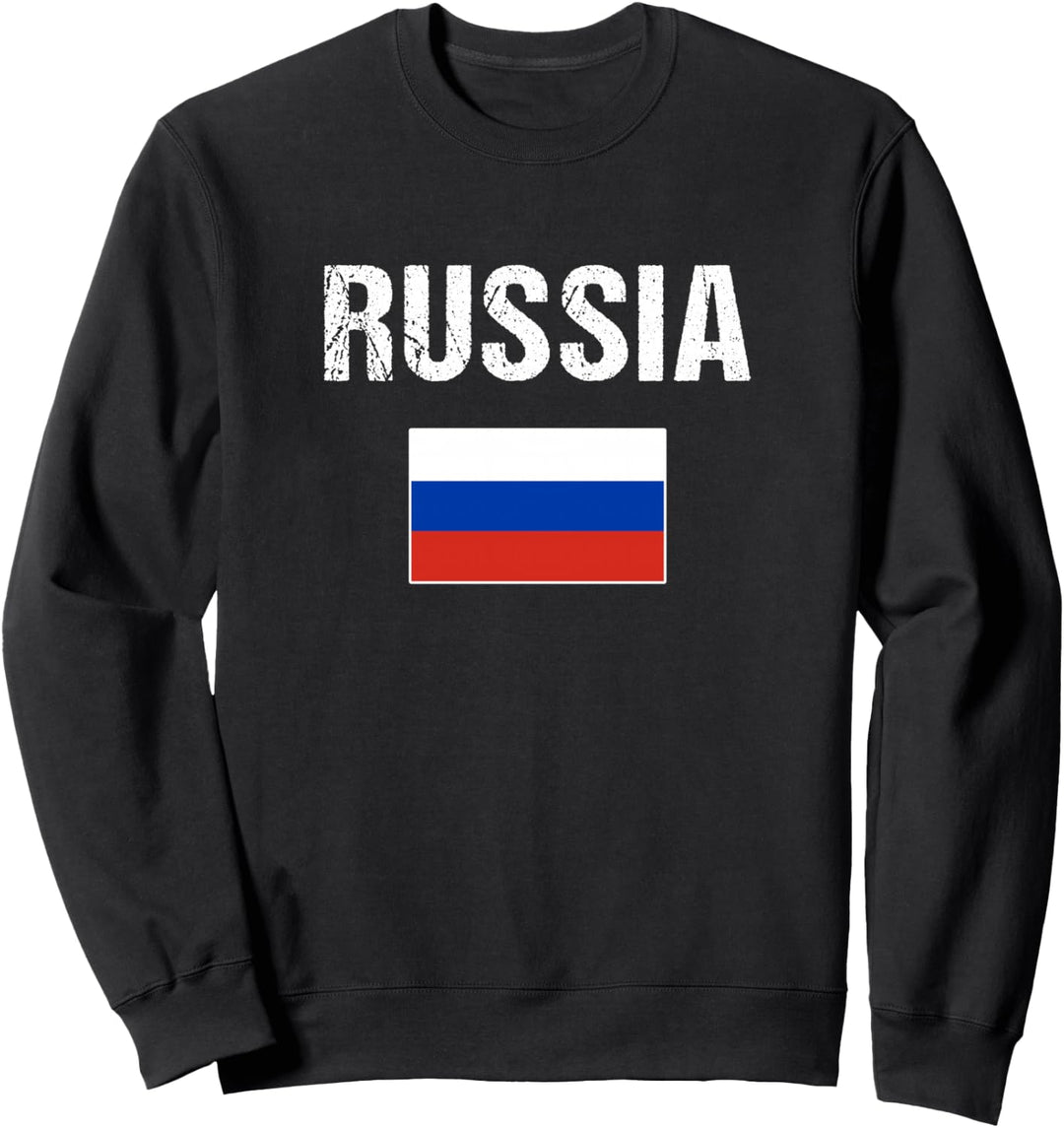 Russland Sweatshirt Russische Geschenk Russland Flagge Sweatshirt