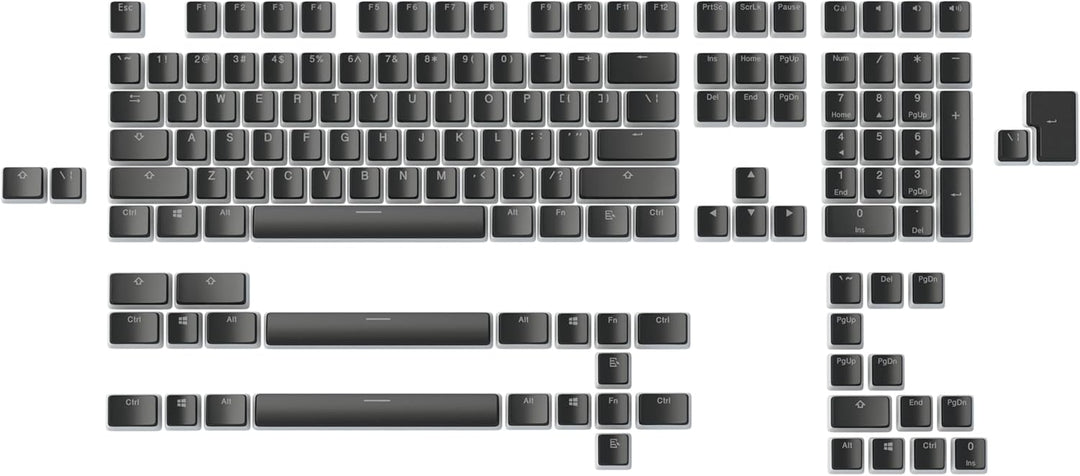 Glorious Gaming 145x Aura Keycaps V2 - PBT Pudding Keycaps, RGB-freundlich, PBT-Material für höhere