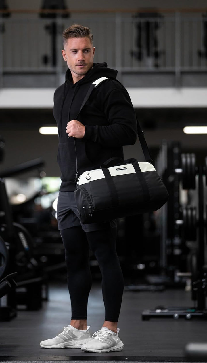 Fitgriff® Sporttasche & Reisetasche V2 für Damen und Herren - mit Schuhfach & Nassfach - Tasche für