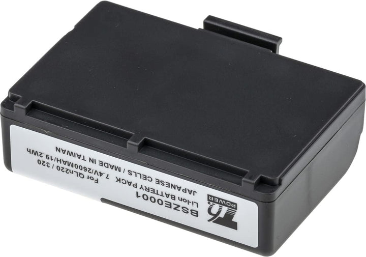 Akku für Zebra Barcode-Scanner, Teilenummer P1031365-025, Li-Ion, 7,4 V, 2600 mAh (19,2 Wh), schwarz