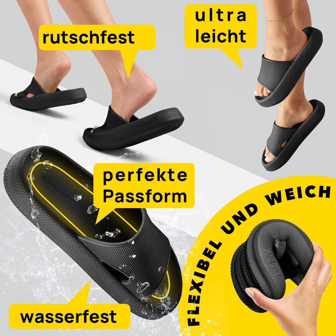 SCHLAPPY Original Badeschuhe für Damen&amp;Herren, Nachhaltige Badelatschen&amp;Wolkenschuhe Umweltfreundlic