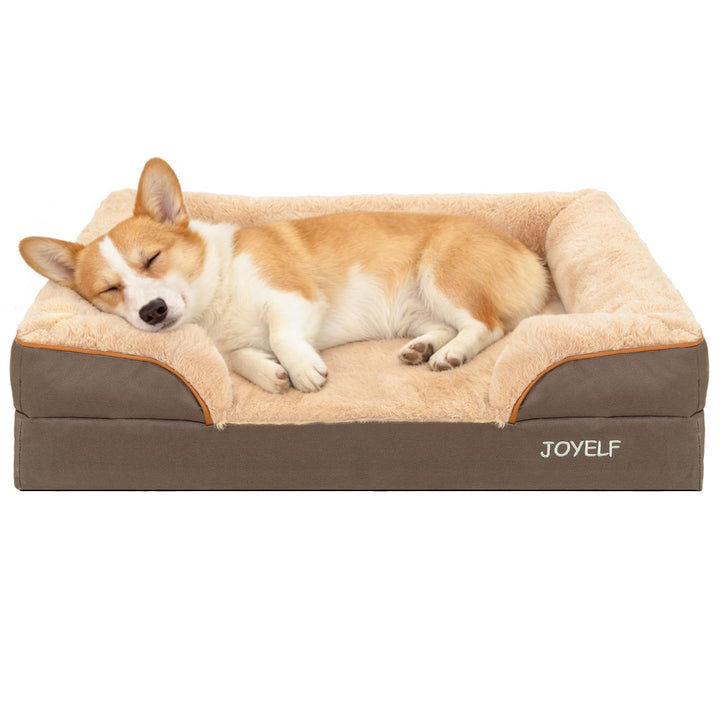 JOYELF Orthopädisches Hundebett für mittelgrosse Hunde, wasserdichtes Schaumstoffsofa mit abnehmbare