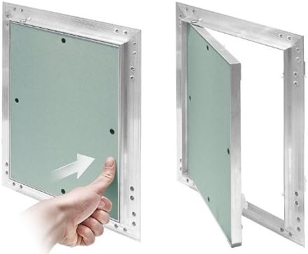 Revisionsklappe Aluminium-Rahmen 12,5 mm GK-Einlage Gipskarton Revisionstür Alu (250 x 400)