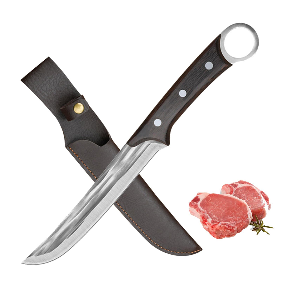 Kochmesser Japanisches Ausbeinmesser Handgemachtes geschmiedetes Full Tang Küchenmesser High Carbon