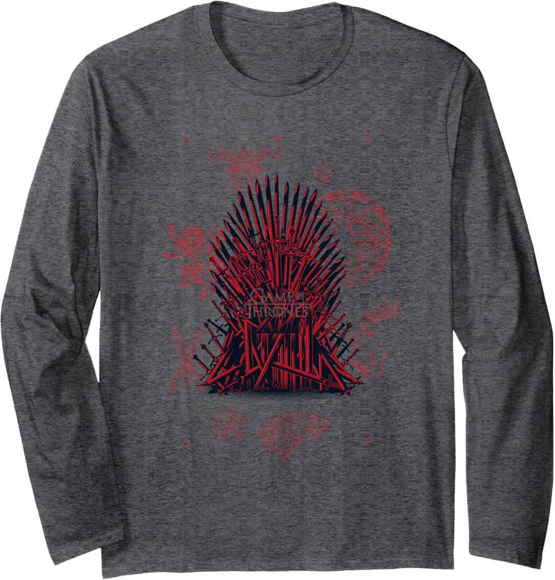 Game of Thrones Illustrated Throne Langarmshirt