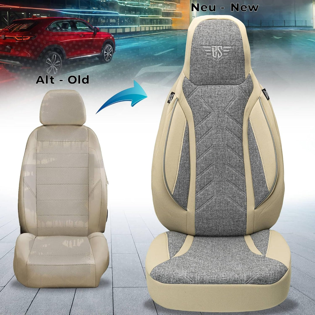 BREMER SITZBEZÜGE Mass Sitzbezüge Schonbezüge für VW Touran 2 PLKT209 PLKT209 - Grau/Beige Touran 2,