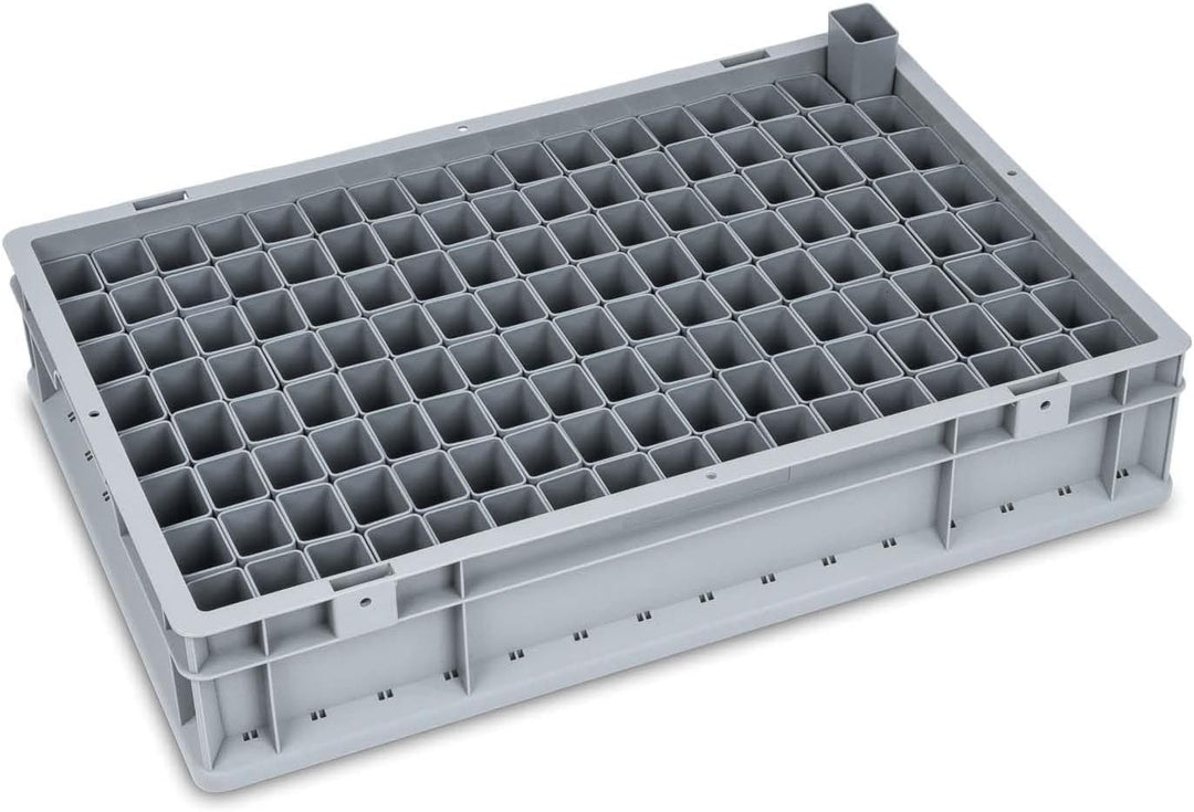 SuperSparSet 10x NextGen Einsatzkästen | HxBxT 20x9,1x6,7cm | 0,9 Liter | Grau | Einsatzkasten, Euro