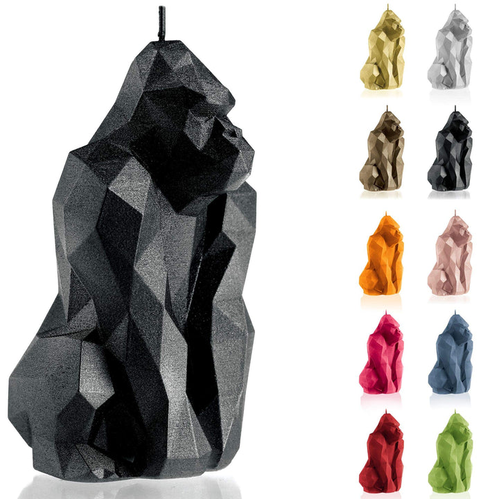 Candellana Handmade Gorilla Low-Poly Kerze Geschenk- Lustig - Dekorative Kerze - Home Décor - Gesche