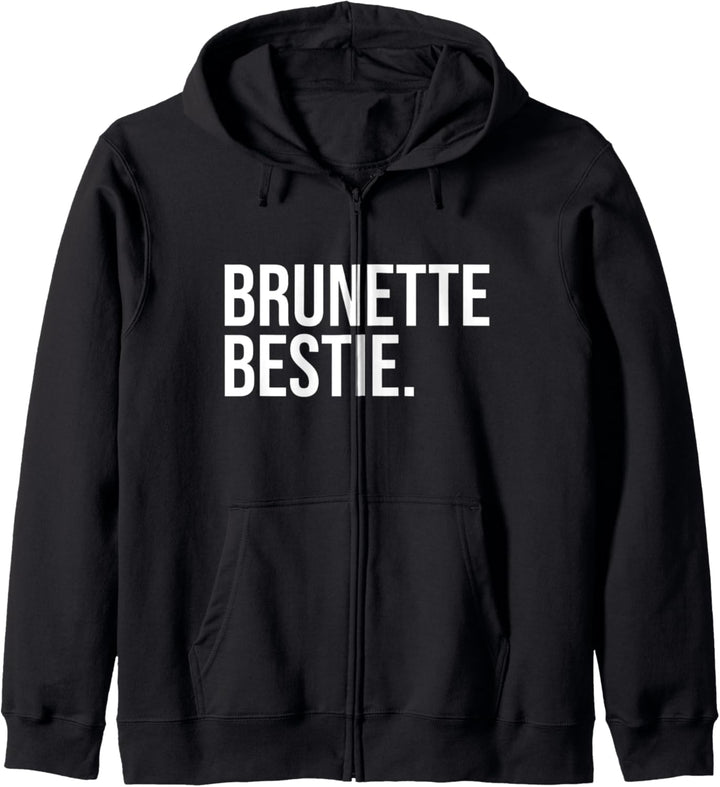 Brünette Bestie Bestie Passende Bachelorette Party Kapuzenjacke