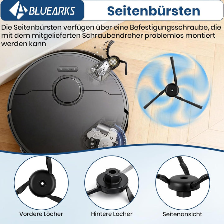 Bluearks 21Pcs Zubehörset für Dreame X40 Ultra Complete Roboter Saugroboter, 1 Hauptbürste, 4 Filter