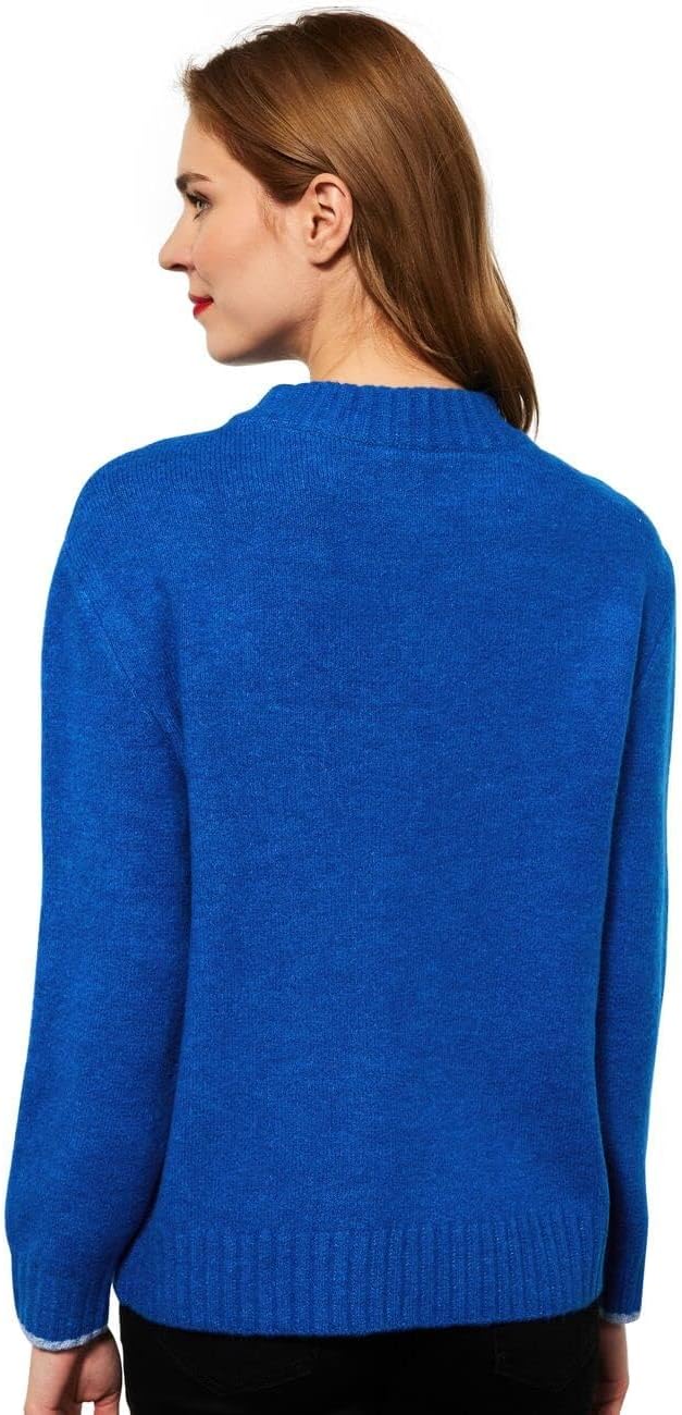 Street One Damen Strickpullover 40 Strong Blue, 40 Strong Blue