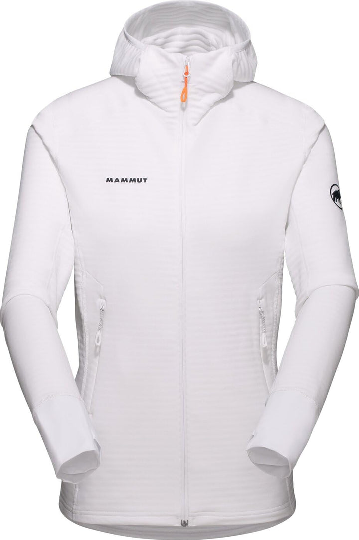 Mammut Damen Taiss Light ML Hoodie Jacke Fleecejacke Fleecepullover M Weiss, M Weiss