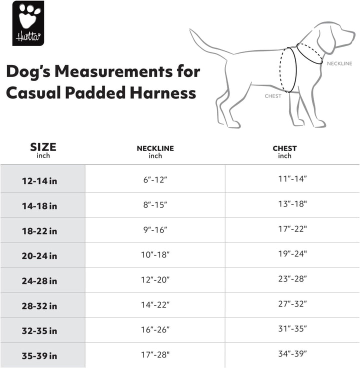 Hurtta Hundegeschirr, gepolstert, 61 cm, Heather Heather 20-24", Heather 20-24"