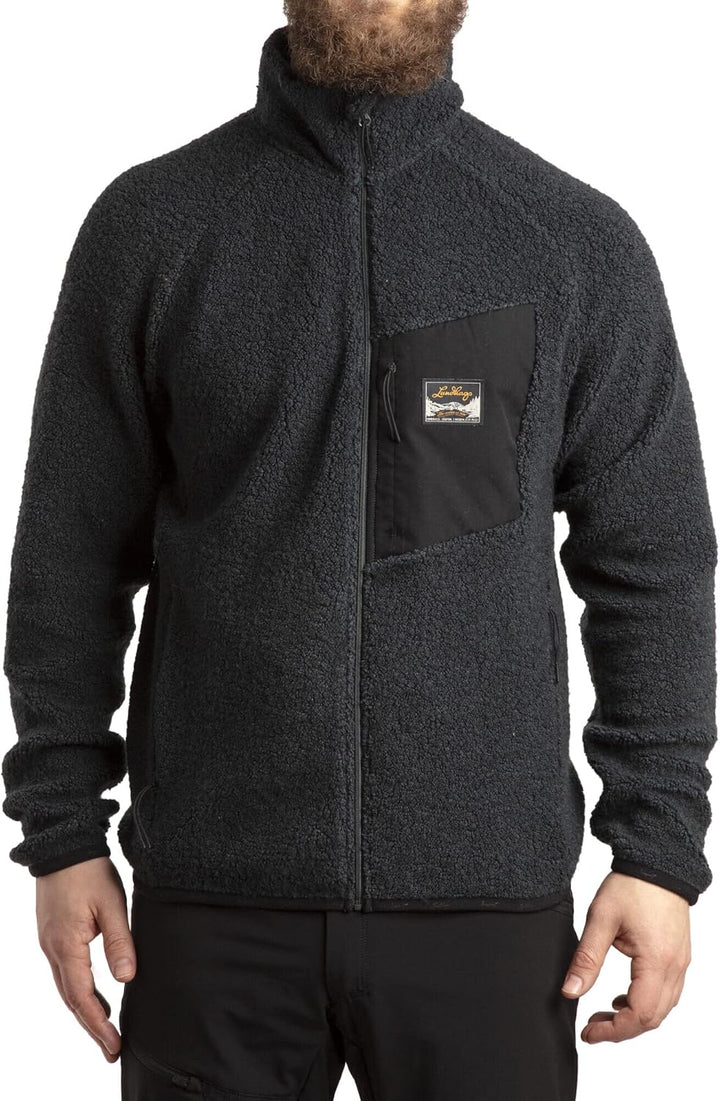 Lundhags Flok Wool Pile Men Schwarz M, Schwarz M