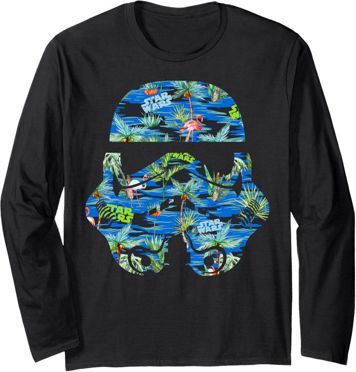 Star Wars Trooper Tropical Logo Helmet Langarmshirt