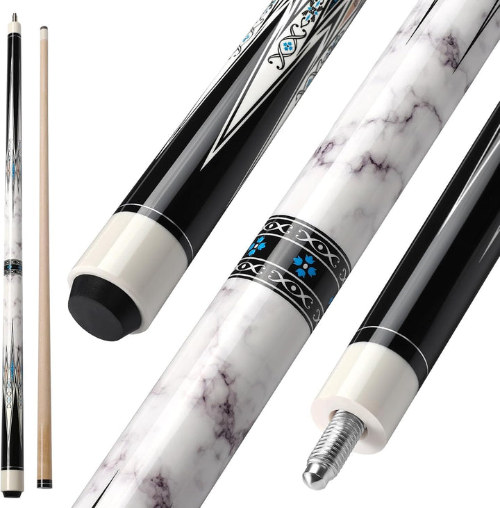 Pool Queue, 58 Zoll Billard Queue Hardwood Pool Cue 13mm Spitzen für Professionelle Billardspieler,