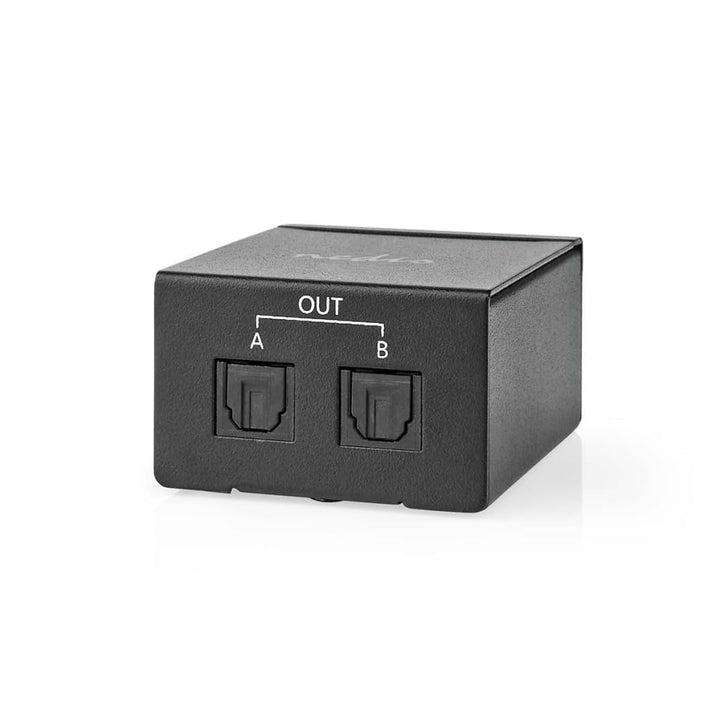 Nedis TosLink-Splitter | 2-Weg | Anschlüsse – Eingang: TosLink Buchse | Anschlüsse – Ausgang: 2X Tos