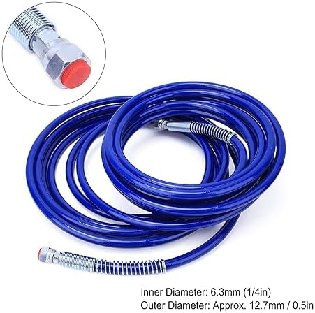 1/4 Zoll 10M Farbspritzschlauch Flexibler Hochdruckfaser-Airless-Spritzschlauch 3265Psi