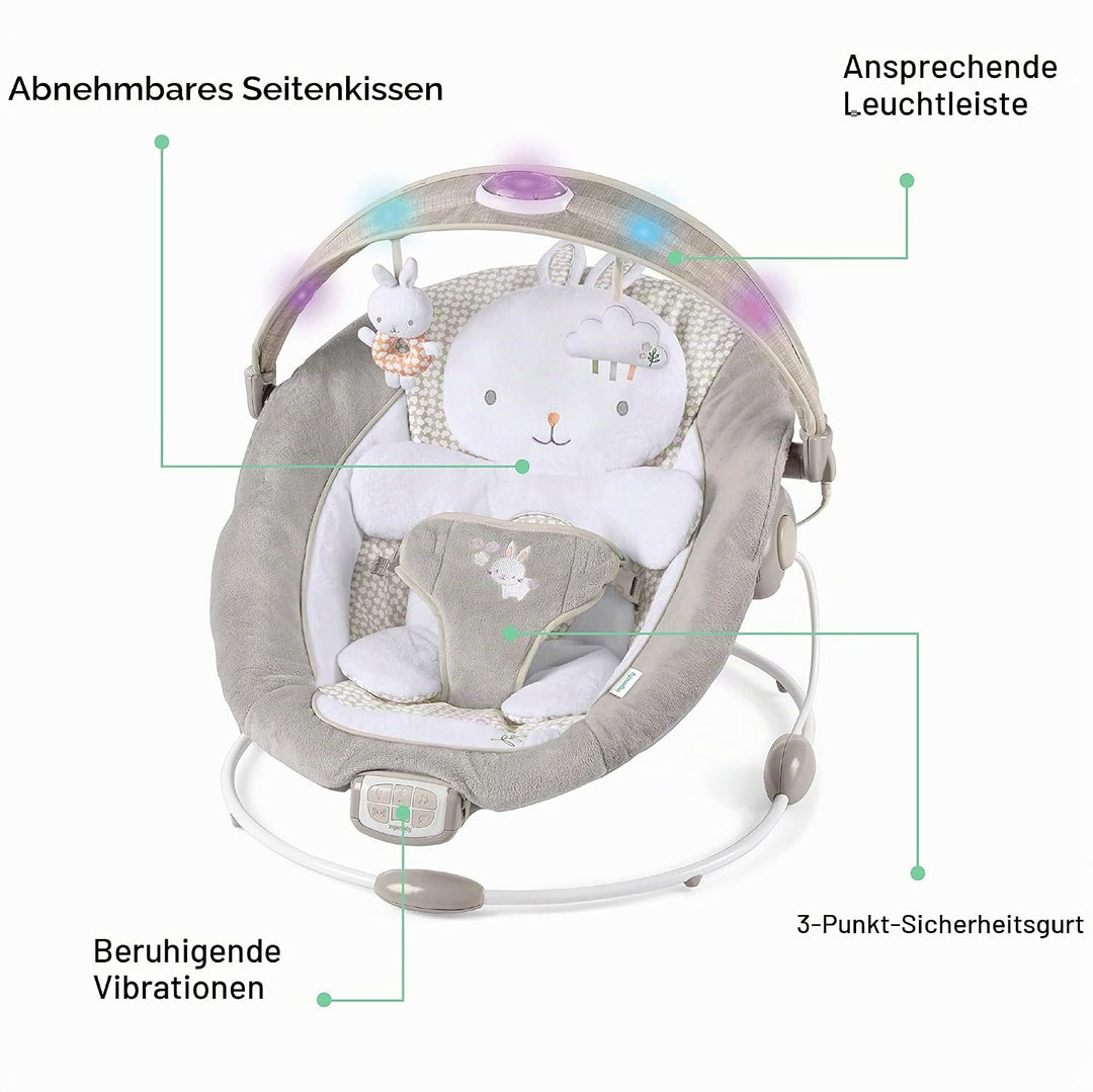 Ingenuity, Twinkle Tails, Babywippe mit Vibrationen, Lichtern, Melodien, Lautstärkeregler und vielem