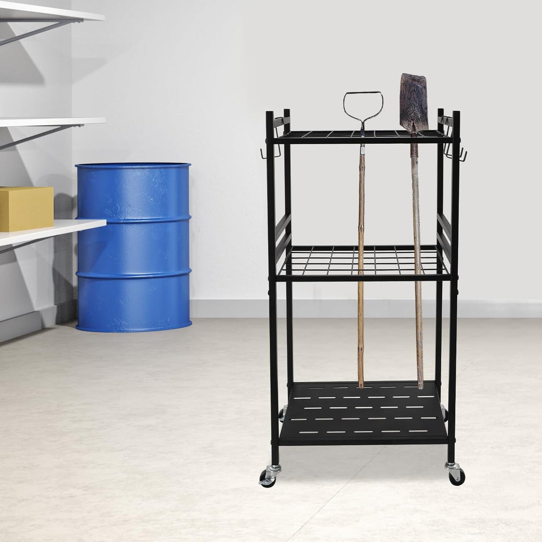 Gartengeräte Ständer Metall Gartenwerkzeugregal Gerätehalter Organizer Gartenwerkzeug Halter 43 * 30