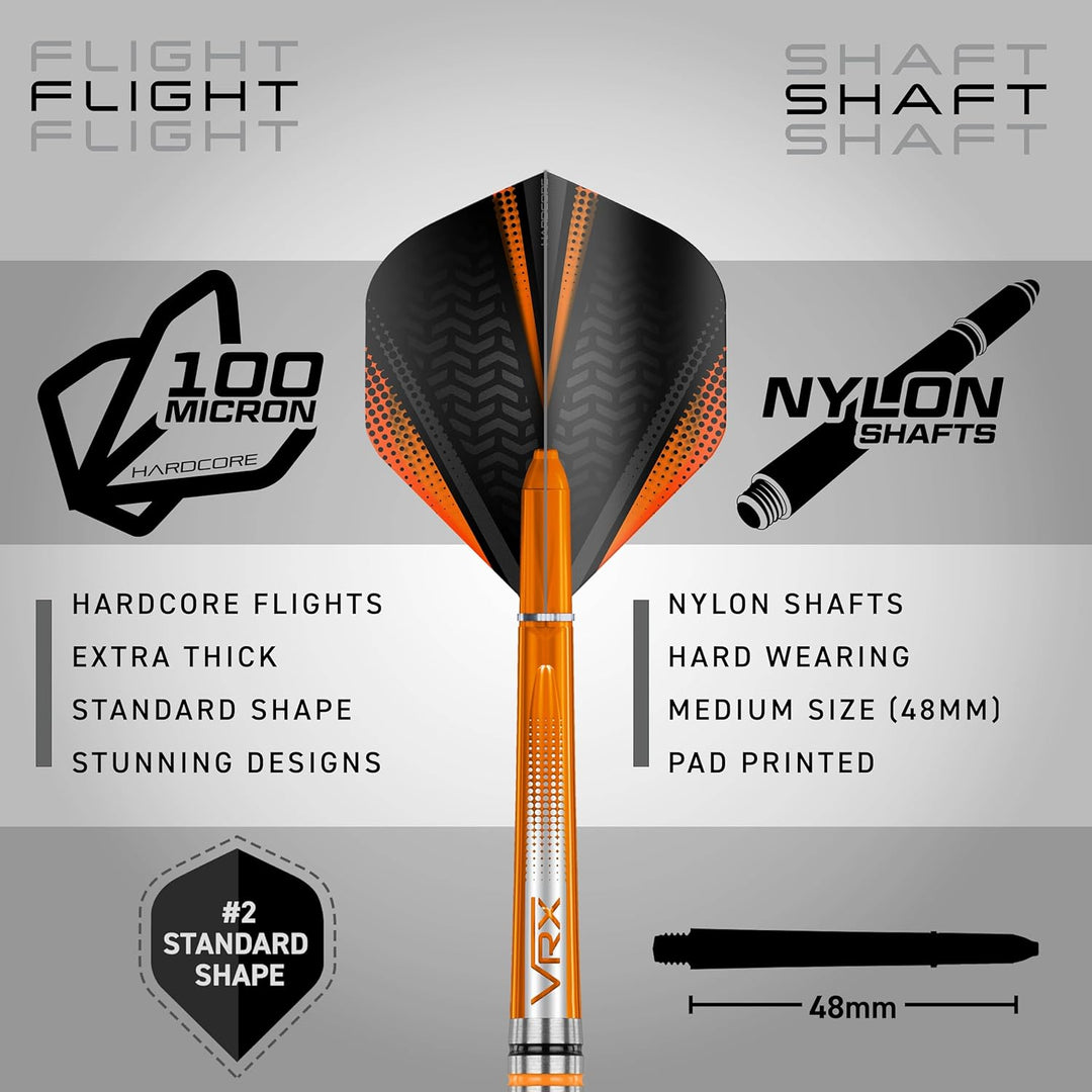 RED DRAGON Amberjack Series Softip Profi Dartpfeile 18 Gram Darts Set mit Flights und Schäfte Amberj
