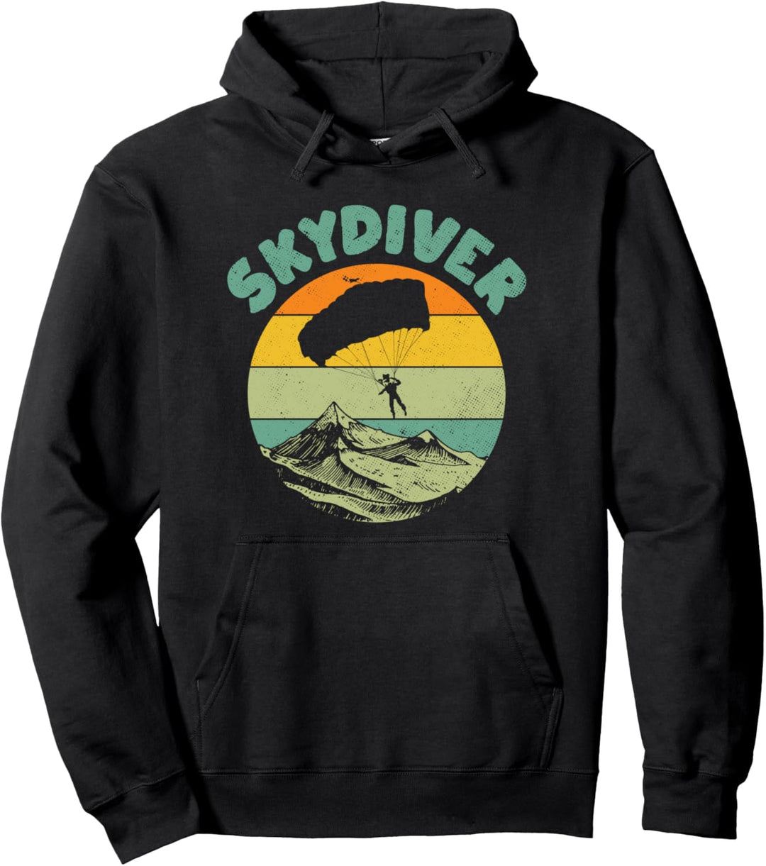 Fallschirmspringen Fallschirmspringer Vintage-Geschenk Pullover Hoodie