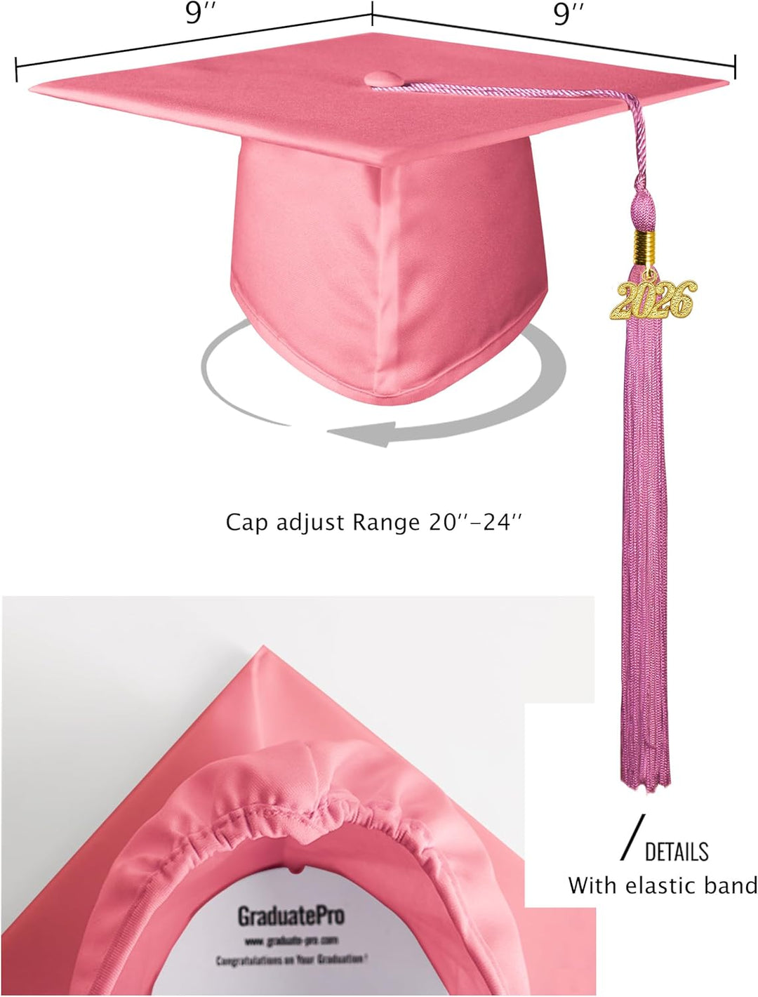 GraduatePro Doktorhut 2026 Abschluss Hut Bachelor Master Abitur Uni Akademiker Schuluniformen Studen