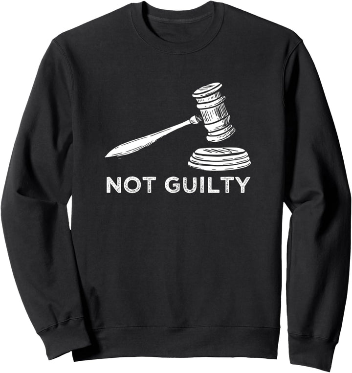 Not Guilty Law Justice Lawyer Prisoner Jail Inmate Handschellen Sweatshirt