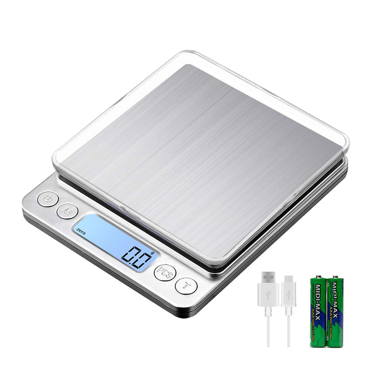 Digitale Küchenwaage USB Aufladen,3kg/0.1g Hochpräzise Digit alwaage Haushaltswaage, für backen Zuta