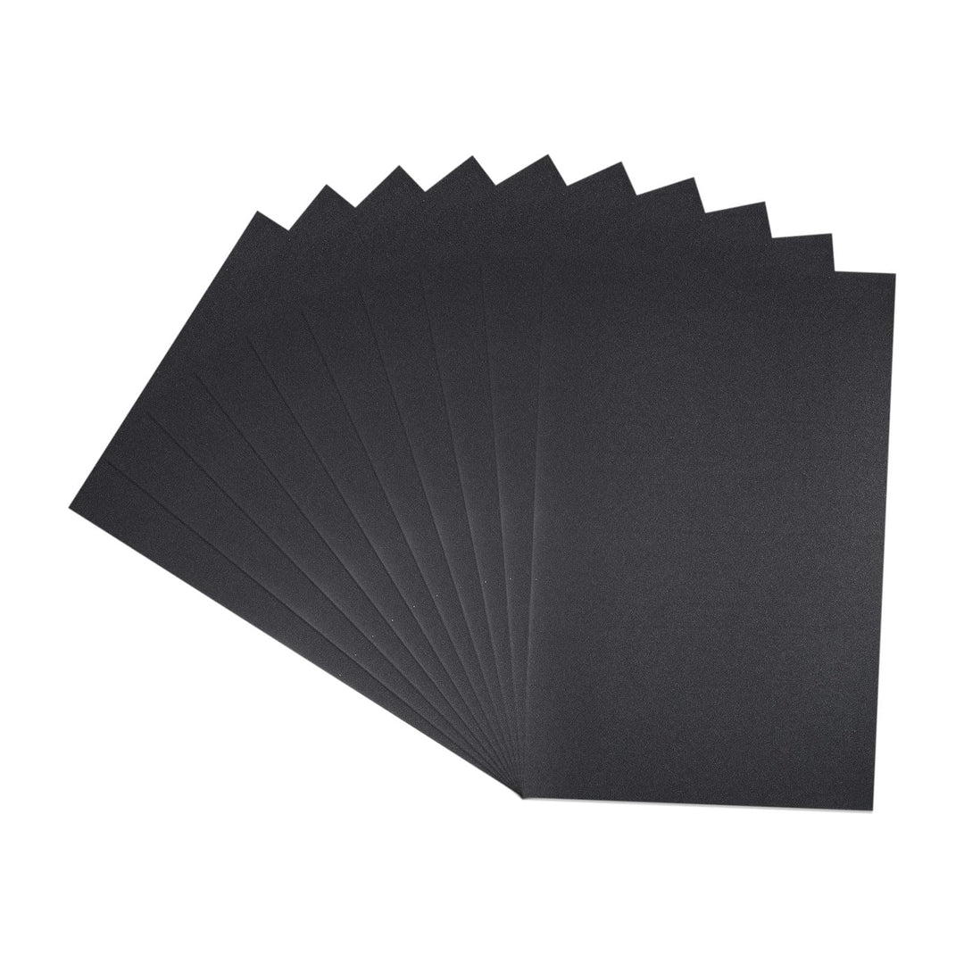 QUARKZMAN 10 Stück Schleifpapier 180 Körnung 18 x 12 Zoll Wasserdichte Unterlage Siliziumkarbid Schl