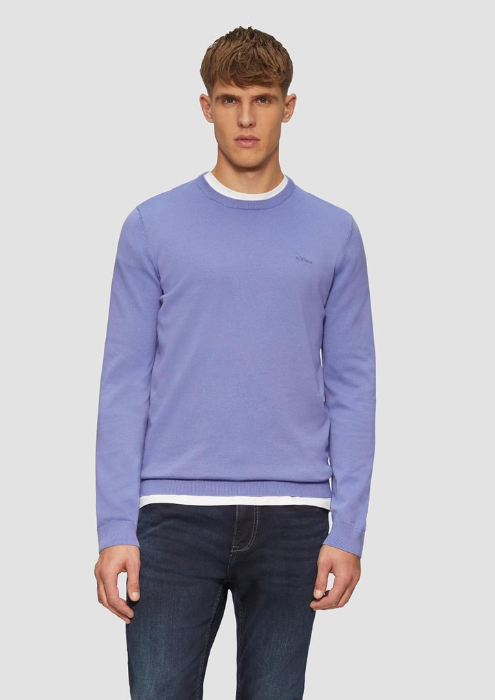 s.Oliver Pullover aus Feinstrick M 5366_himmelblau, M 5366_himmelblau