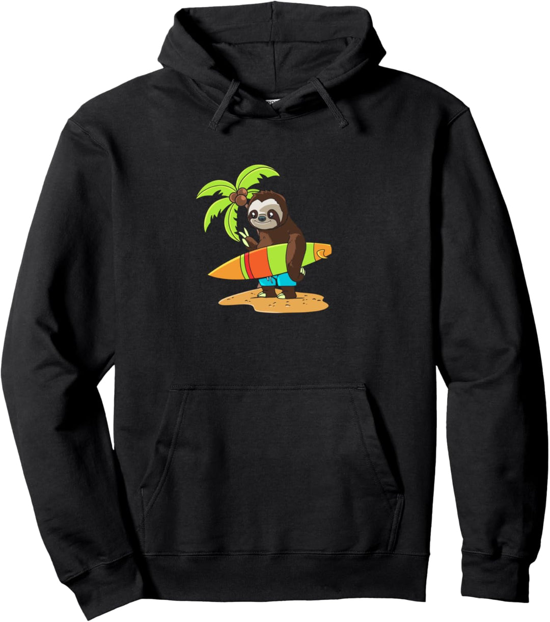 Surfen Palme Wellenreiten - Surfbrett Wellenreiter Surfer Pullover Hoodie
