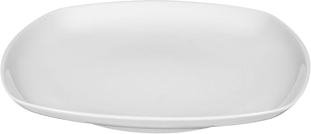 Seltmann Weiden Teller flach eckig 20 cm 6 Stück Lido Weiss Uni 00003, 6 Stück