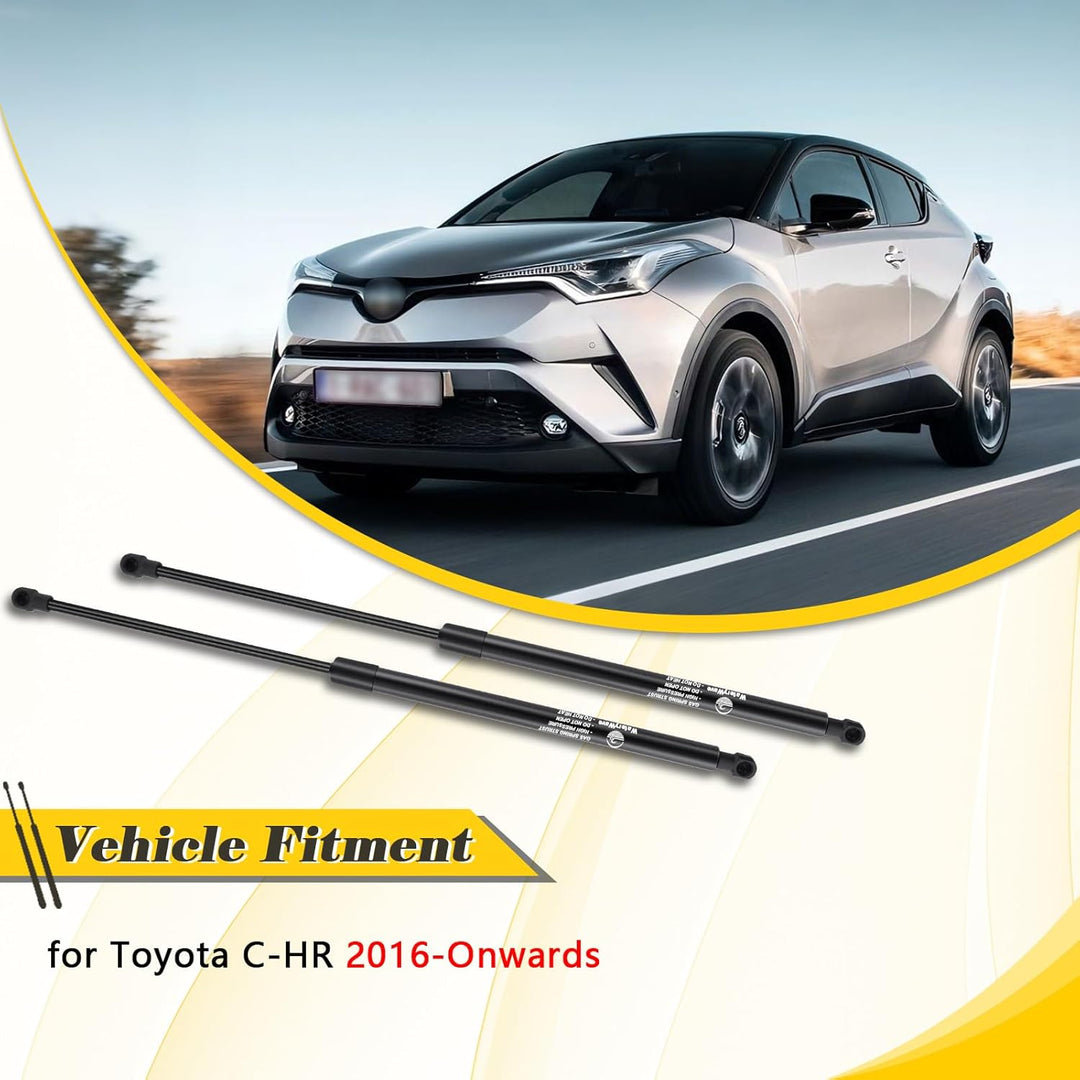 2X Gasfeder Heckklappe für Toyota C-HR 2016 - Bis Heute Heckklappendämpfer Gasdruckdämpfer Gasdruckf
