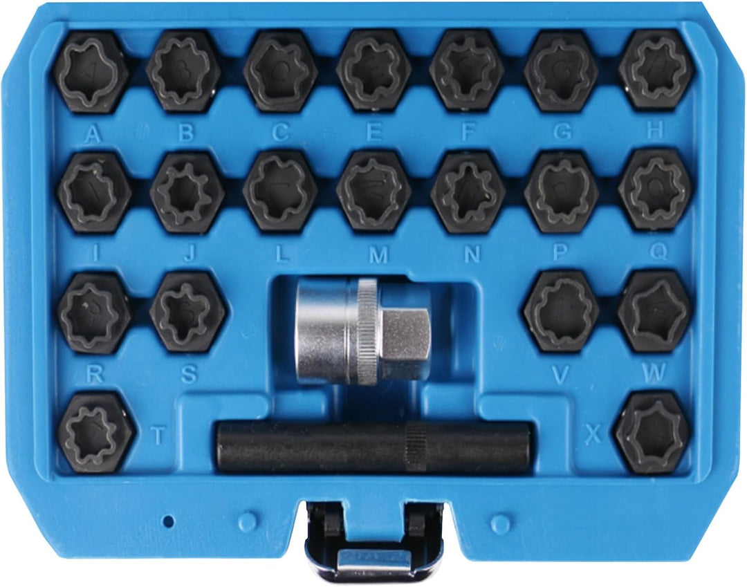 BRILLIANT TOOLS BT691360 Felgenschloss-Sortiment | für Audi22-tlg. [Powered by KS TOOLS]