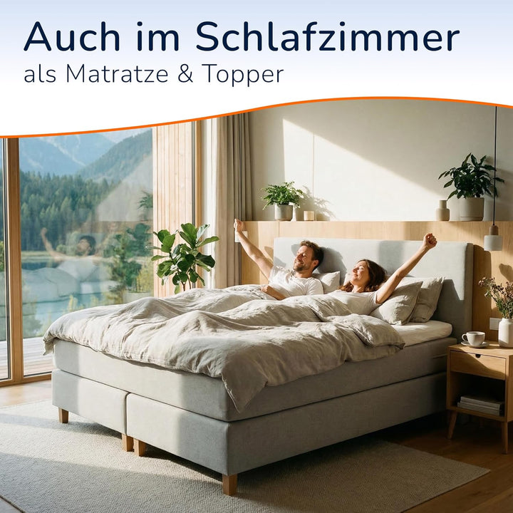 MSS e.K. Schaumstoffplatte Polster Auflage Topper - 200 x 90 x 2 cm - RG27/45 2 cm 90 x 200 cm, 2 cm