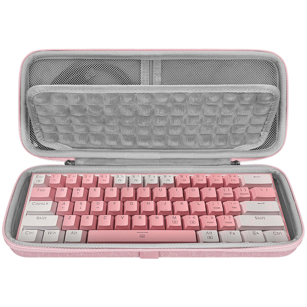 Geekria 60% kompakte Tastaturhülle, Hartschalen-Reisetasche für 61 Tasten, Computer-Tastatur, kompat