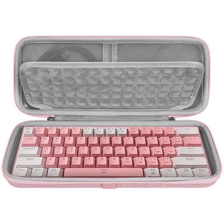 Geekria 60% kompakte Tastaturhülle, Hartschalen-Reisetasche für 61 Tasten, Computer-Tastatur, kompat